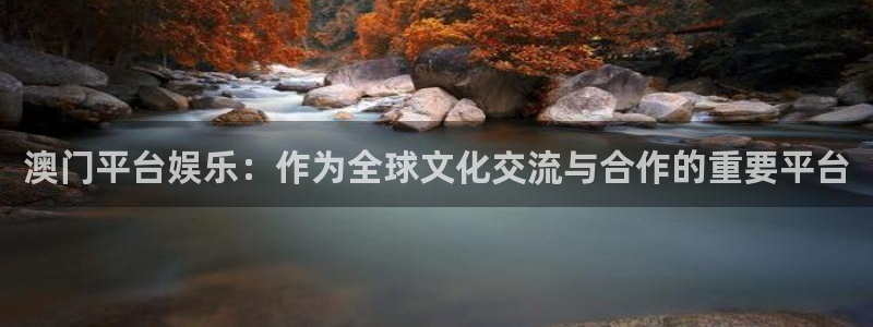 壹号app下载官方网站：澳门平台娱乐：作为全球文化交流与合作的重要平台
