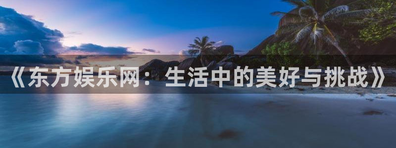 壹号电子娱乐app下载最新版本安装：《东方娱乐网：生活中的美好与挑战》